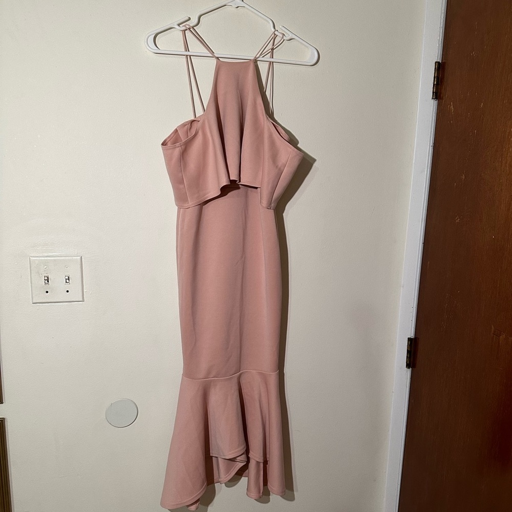 New! ASOS pale pink cocktail dress. Size 4.